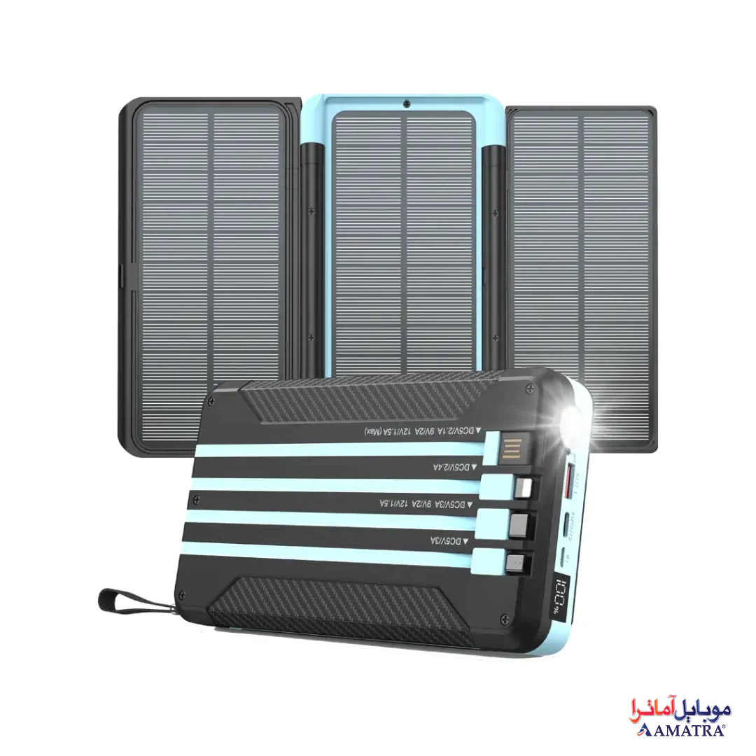 پاوربانک خورشیدی 16000mAh پاورولوژی مدل PPBCHA70