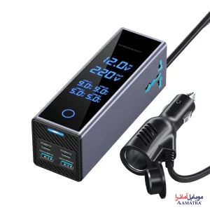 اینورتر فندکی خودرو 300 واتی پاورولوژی مدل Powerology PWCUQC044