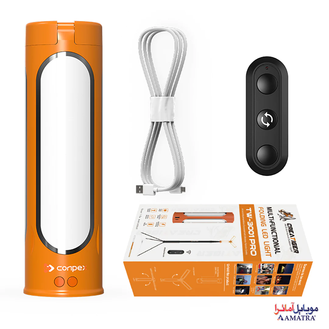 چراغ کمپینگ 3 پنل کانپکس مدل TW-3001 Pro همراه سه پایه